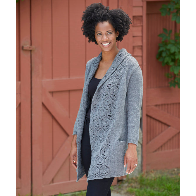 935 Fenugreek - Cardigan Knitting Pattern for Women in Valley Yarns Amherst