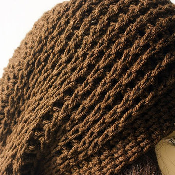 Knit Look Crochet Beanie