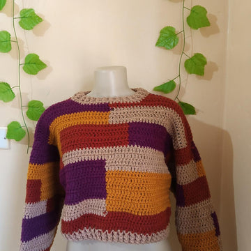 Tetris Crochet Sweater