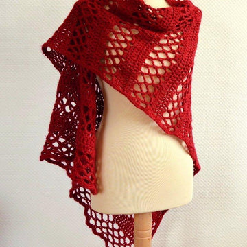 Asymmetrical Wedge Shawl