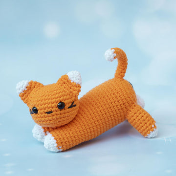Stretching kitten