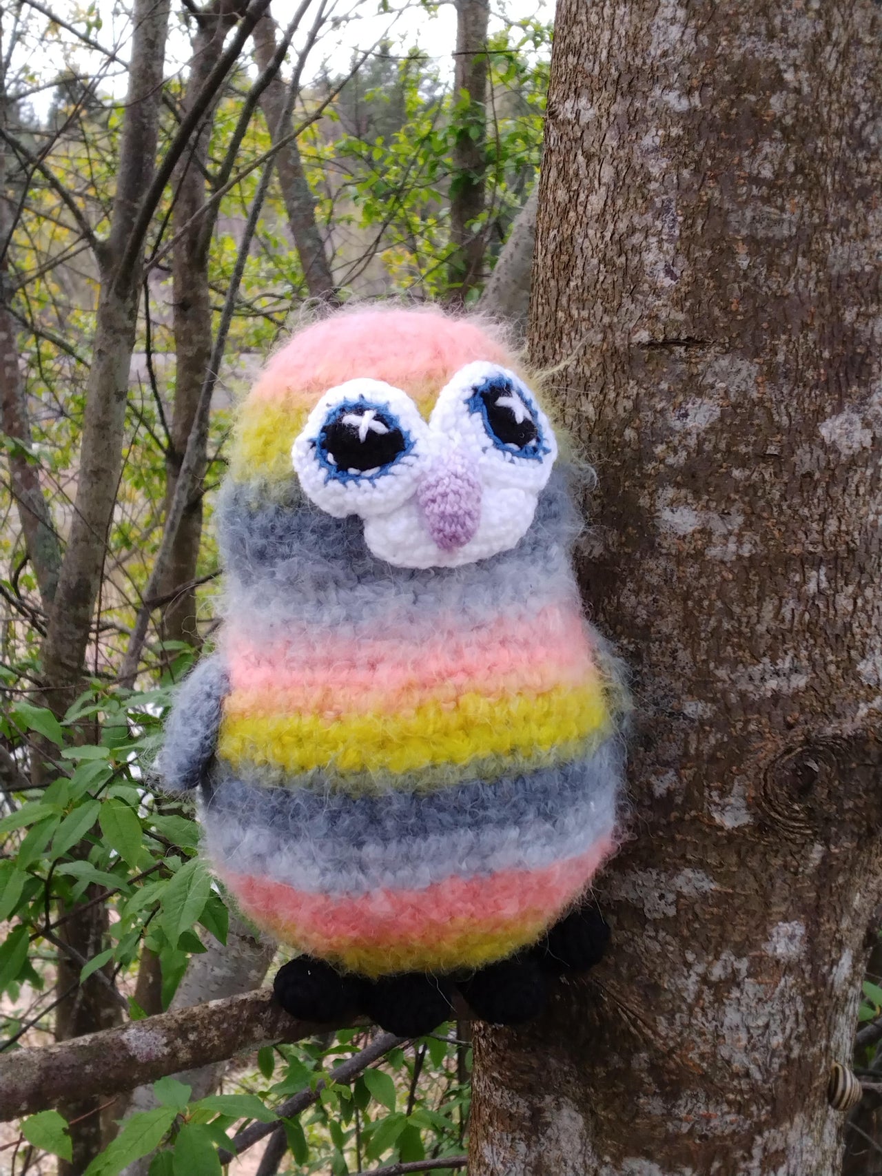 Woodland Friends: Dawn – The Fluffy Owl (made with Effect yarn)