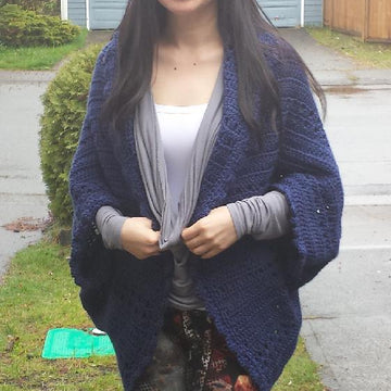 Easy Peekaboo Eyelet Crochet Shrug