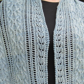 Lake Meade Cable Lace Shawl
