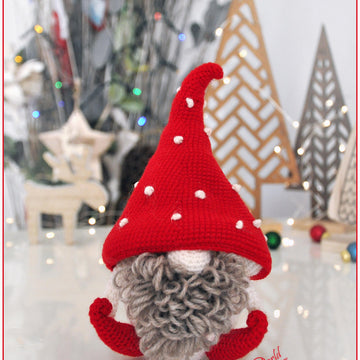 Crochet Pattern Mushroom Gnome