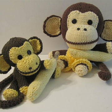 Two Knitkinz Monkeys