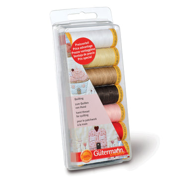 Gutermann Thread Set: Hand Quilting: 7 x 80m: Assorted