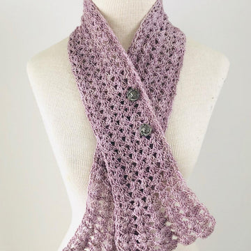 Elegant Lace Accent Scarf