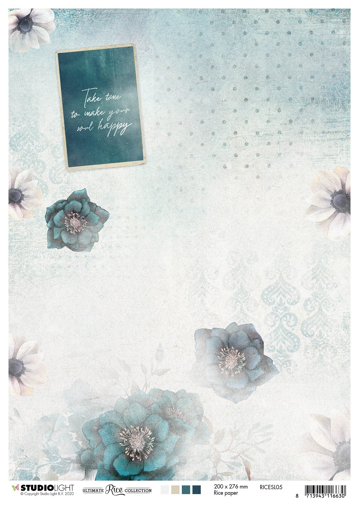 Studio Light Ultimate Rice Collection Rice Paper Sheet A4 10/Pkg - NR. 05