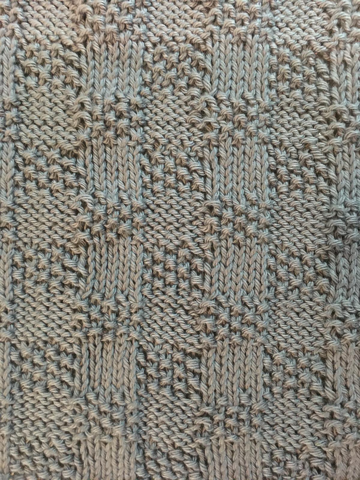Knitted Square Seeded Check