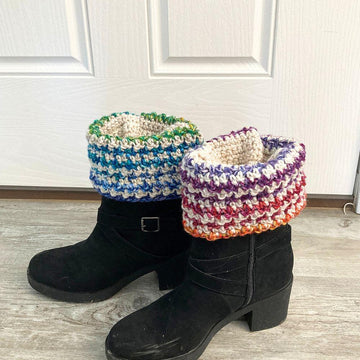 Frost Blossom Boot Cuffs