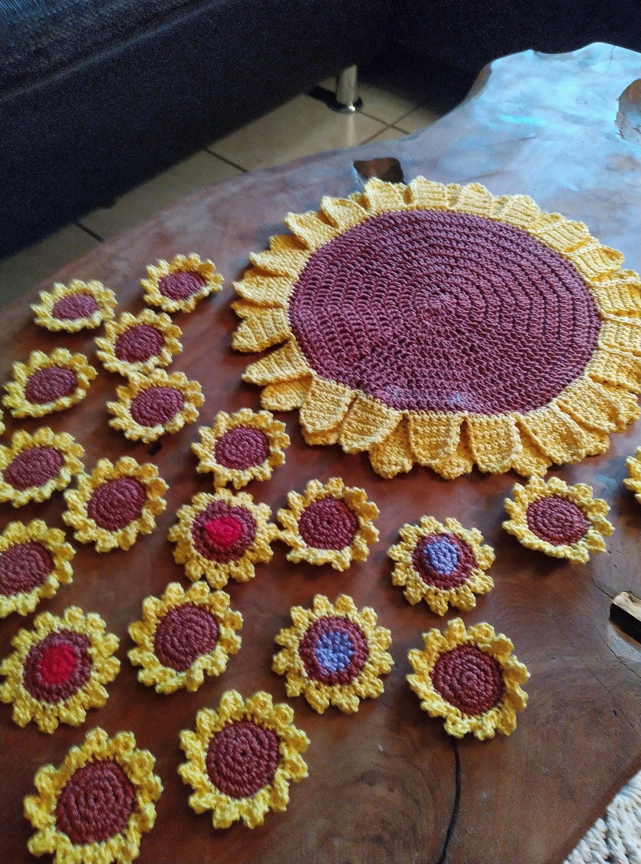 Farbmemory Spiel Sonnenblume