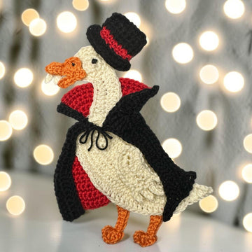 Duck Halloween crochet applique pattern