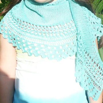 Talmont - a lacy crescent shaped shawlette