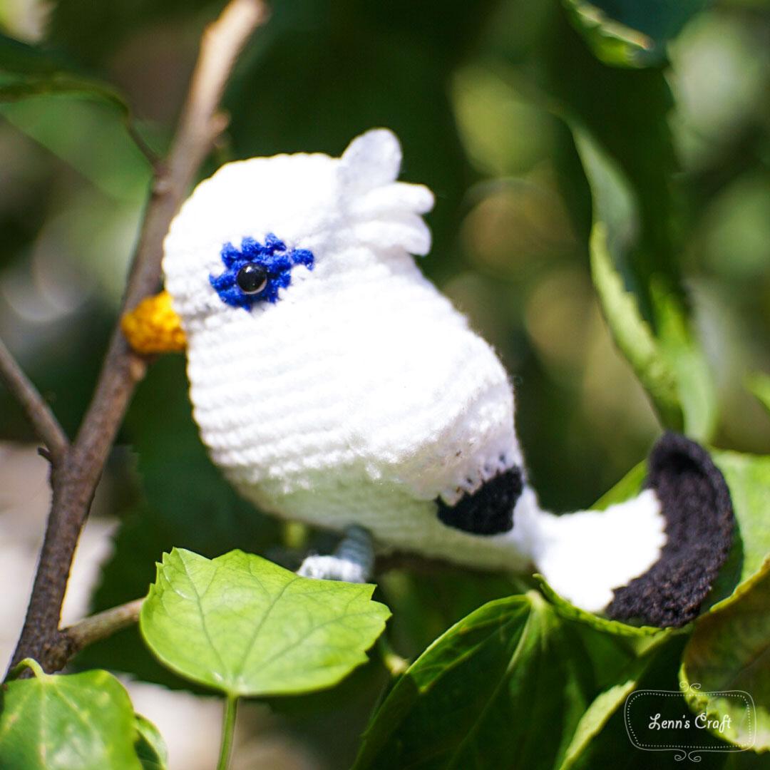 Bali Myna Bird Crochet Pattern | Bali Starling Amigurumi Crochet Bird Pattern