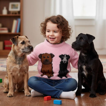 Border / Patterdale Terrier dog child's sweater