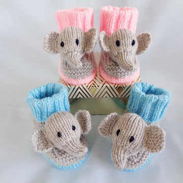 Elephant Baby Booties