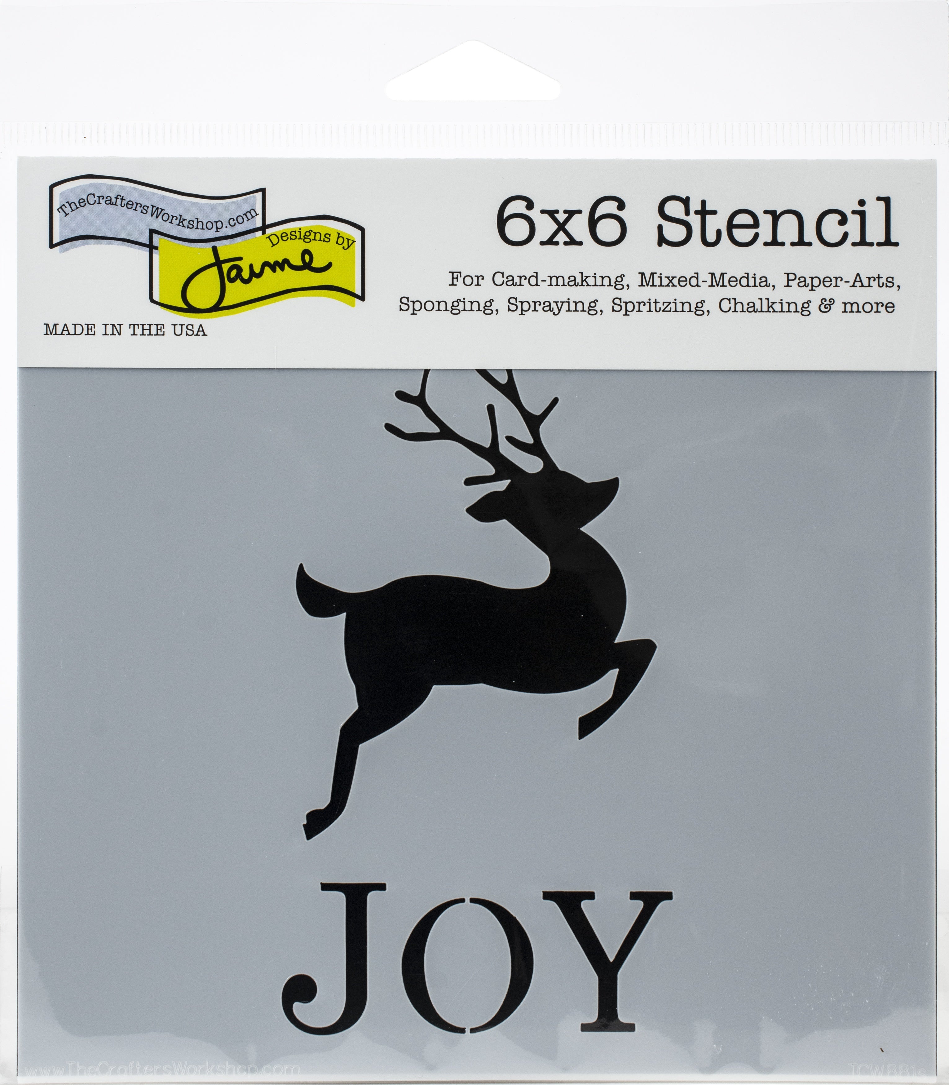 The Crafter's Workshop Crafter's Workshop Template 6"X6" - Reindeer Joy