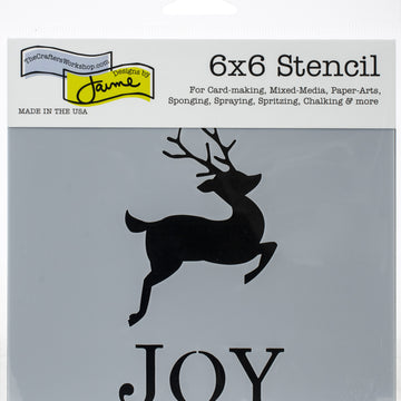 The Crafter's Workshop Crafter's Workshop Template 6"X6" - Reindeer Joy