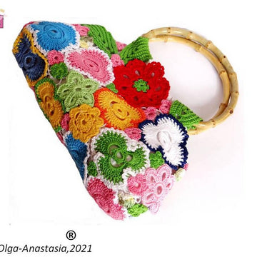 Irish lace bright handbag