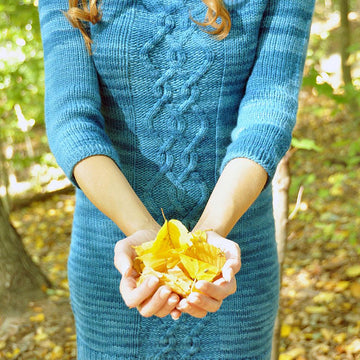 Sweater Weather Raglan Cable Knit Dress