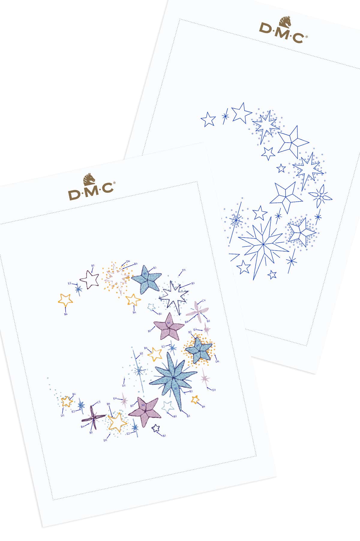 Shining Star in DMC - PAT0848 -  Downloadable PDF