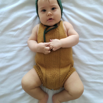 Spring Duo Baby Romper and Bonnet