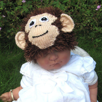 Baby Monkey Beanie Hat