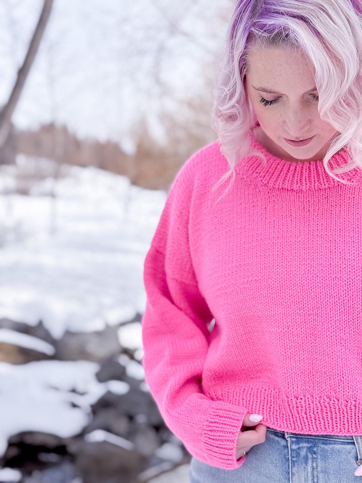 Casual Crop Sweater