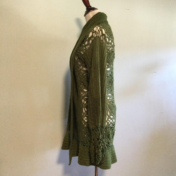 Scarf Neck Lace Cardigan