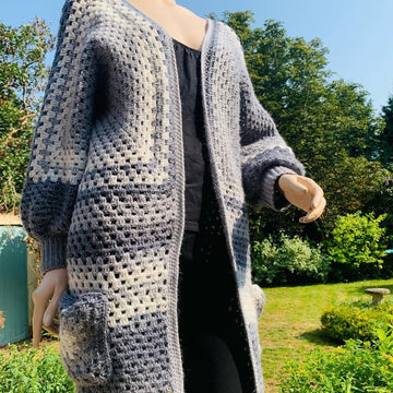 Easy Granny Hexagon Cardigan