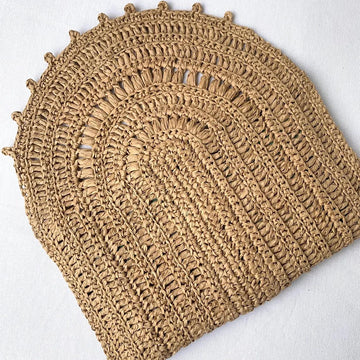 Raffia clutch bag 2