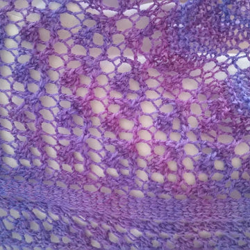 Blooming Iris Shawlette