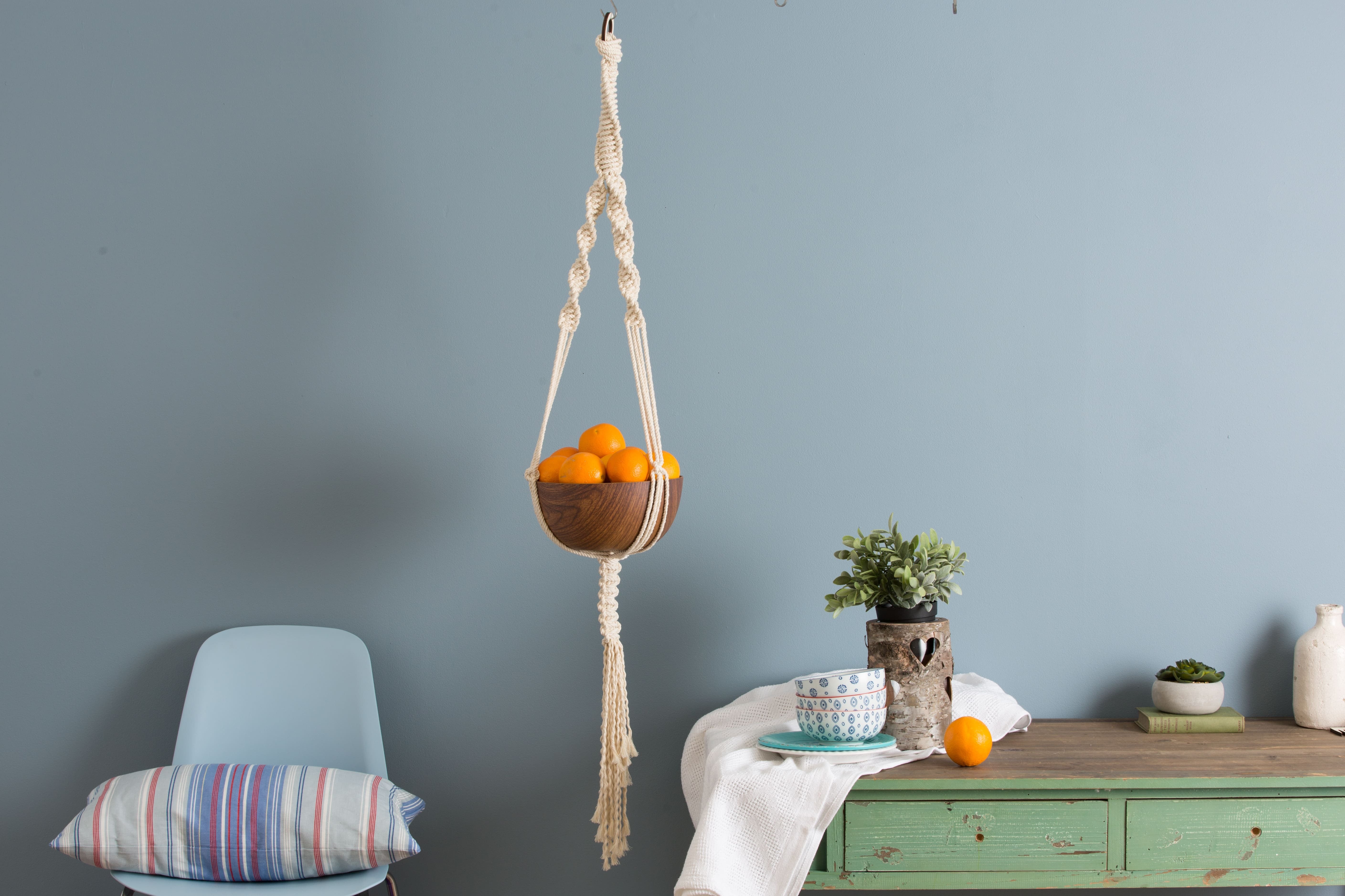 Wool Couture Fruit Fitch Macrame Bowl Hanger DIY Macrame Kit