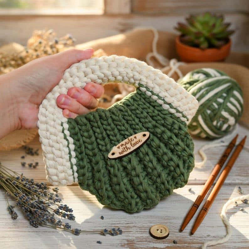 Crochet Handbag Pattern – Macrame Bag PDF + Video Tutorial