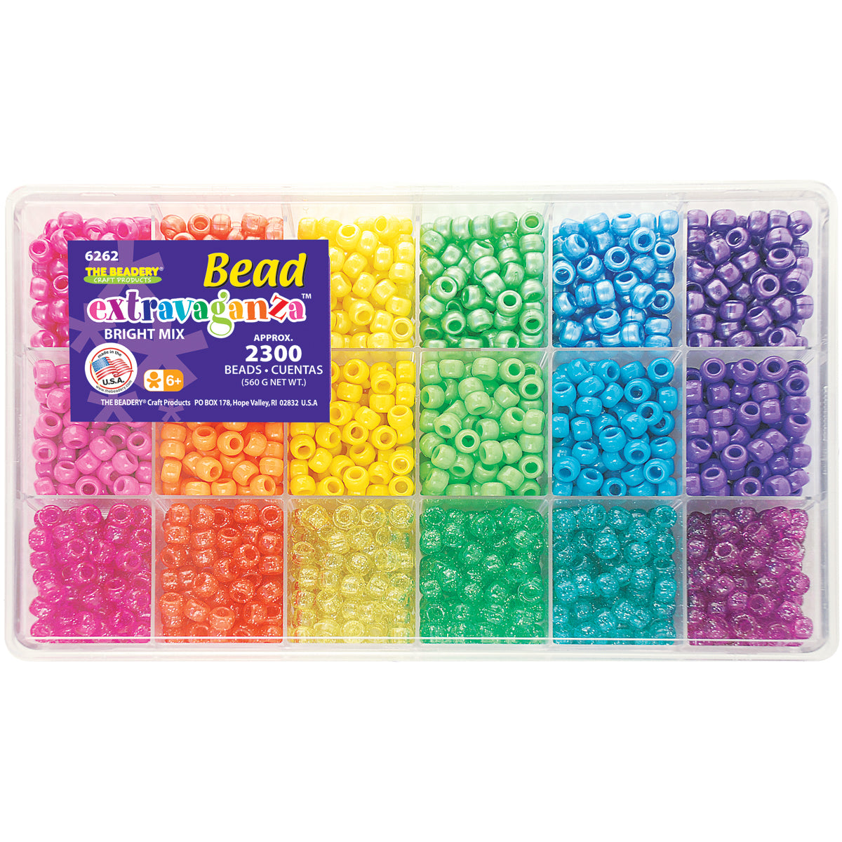 Beadery Bead Extravaganza Bead Box Kit 19.75oz - Brights