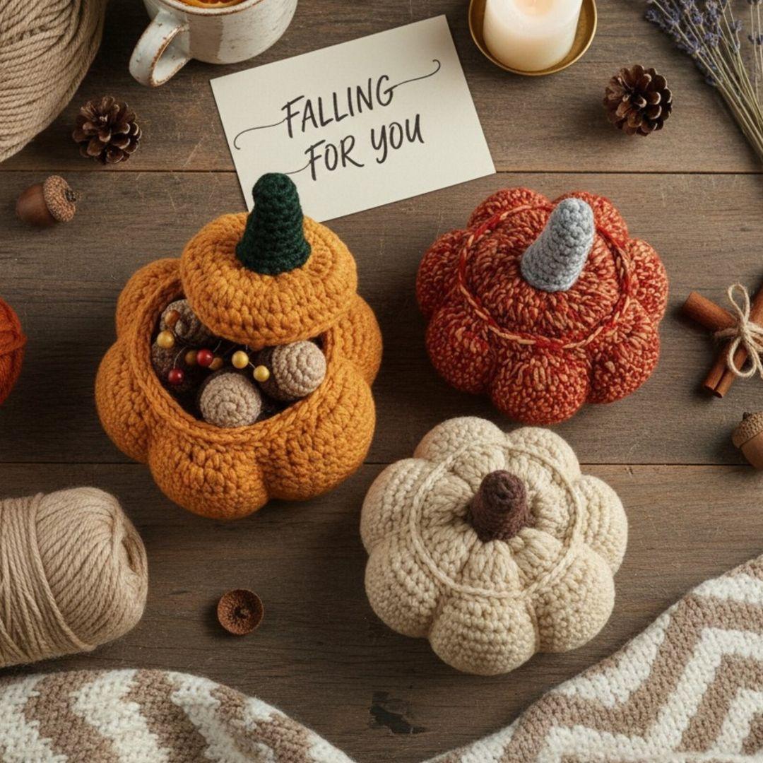 Crochet Pumpkin Box Pattern: Thanksgiving Decor (PDF Pattern)