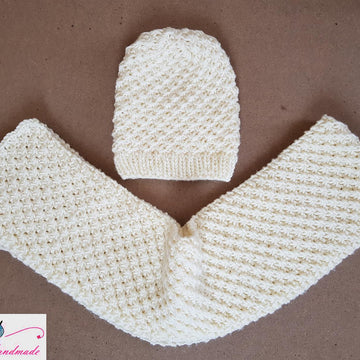 Daisy hat and scarf set