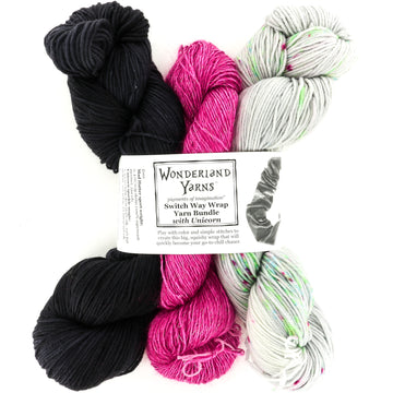 Wonderland Yarns Switch Way Wrap Yarn Bundle with Unicorn