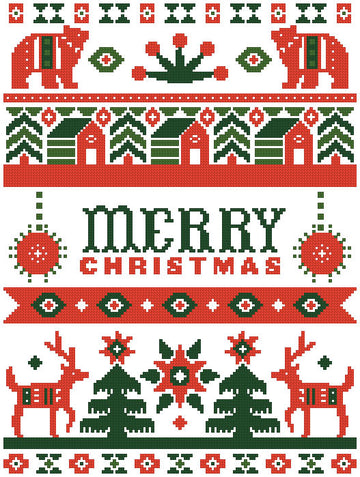 Folk Art Merry Christmas - #14602