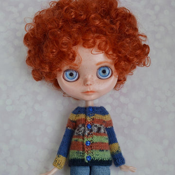 Cardigan with narrow sleeves