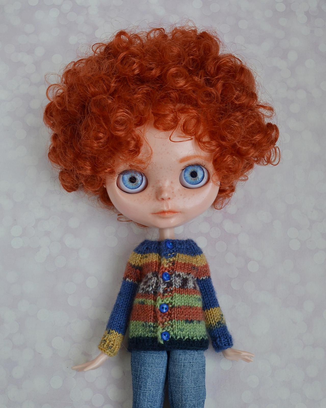 Cardigan with narrow sleeves