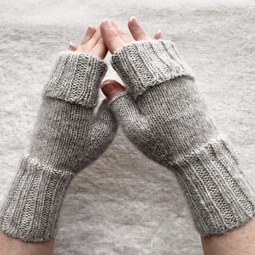 Warm and Fluffy Fingerless Mitts