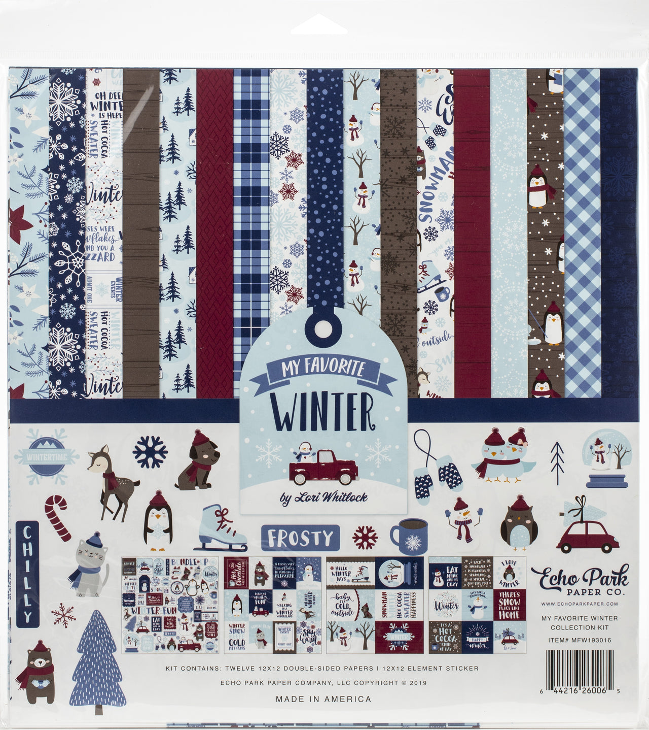 Echo Park Paper Echo Park Collection Kit 12"X12" - My Favorite Winter