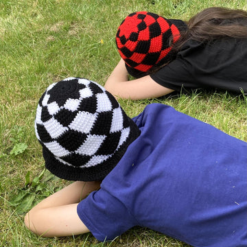 Checkered Beanie I by HueLaVive