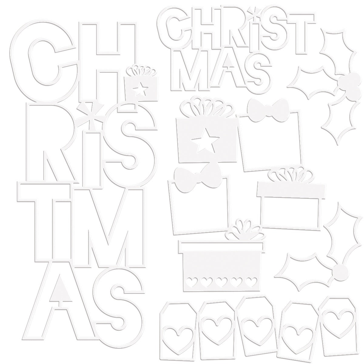 Doodlebug Bella Blvd Santa Squad Cut-Outs - Christmas