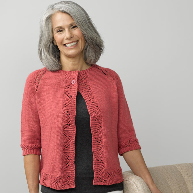 Pennycress Cardigan in Valley Yarns Haydenville DK - 916 - Downloadable PDF