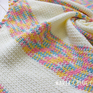 C2C Moss Stitch Blanket