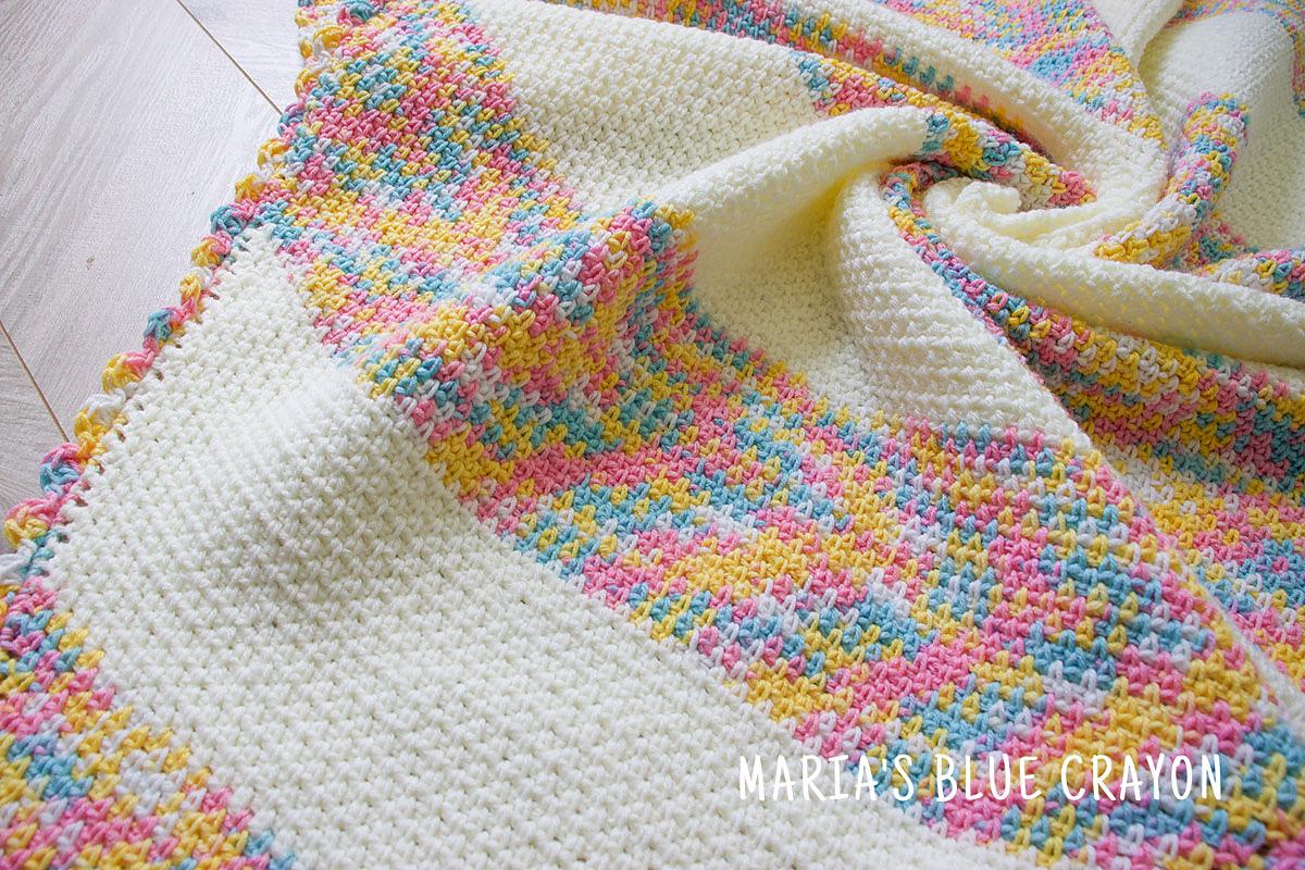C2C Moss Stitch Blanket