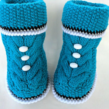 Knitting Pattern Baby Uggs Babies Infant Booties